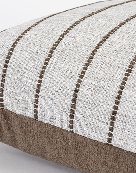 Contemporary Throw Pillow for Interior Design, Large Abstract Decorative Throw Pillows, Geometric Square Modern Throw Pillows for Couch-artworkcanvas