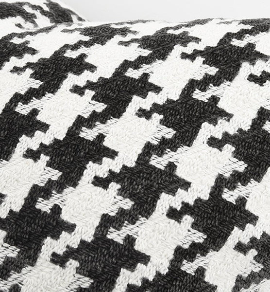 Decorative Pillows for Couch, Contemporary Throw Pillows for Living Room, Black and White Modern Sofa Pillows, Modern Square Pillows-artworkcanvas