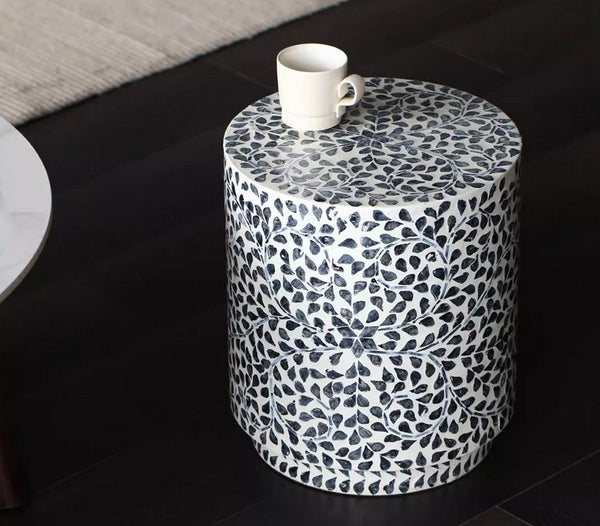 Creative Coffee Table, Bedside Small Side Table, Portable Casual Side Table, Contemporary Round Side Table, Shell Small Sofa Side Table, Contemporary Side Table-artworkcanvas