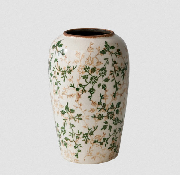 Ceramic Bouquet Vases, Porcelain Flower Vases, Rustic Flower Vases on Table, Dining Table Centerpiece, Handmade Water Holding Flower Vase-artworkcanvas