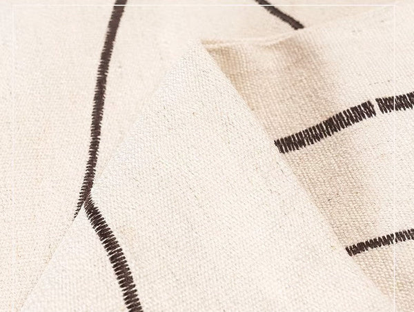 Geometric Square Modern Throw Pillows for Couch, Beige Decorative Throw Pillows, Large Contemporary Throw Pillow for Interior Design-artworkcanvas