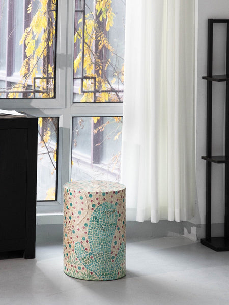 Unique Small End Table, Portable Casual Side Table, Creative Coffee Table, Contemporary Small Sofa Side Table, Shell Small Side Table-artworkcanvas
