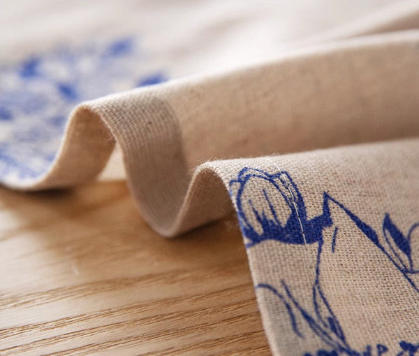 Wedding Tablecloth, Dining Room Flower Table Cloths, Large Rectangular Table Covers for Kitchen, Farmhouse Table Cloth, Square Tablecloth for Round Table-artworkcanvas