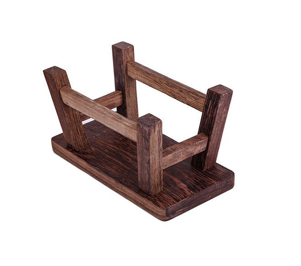 Shoe-changing Stool, Solid Wood low Stool, Wenge Wood Stool, Children's Wooden Stool, Sofa Stool, Dining Table Stool-artworkcanvas