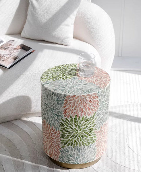Unique Small End Table, Contemporary Small Sofa Side Table, Portable Casual Side Table, Creative Coffee Table, Shell Small Side Table-artworkcanvas
