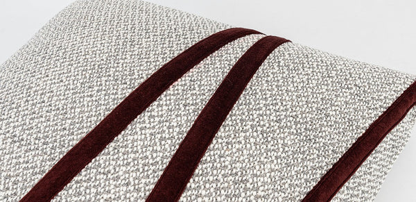 Light Gray Contemporary Throw Pillow for Living Room, Simple Modern Sofa Throw Pillows, Modern Decorative Throw Pillows for Couch-artworkcanvas