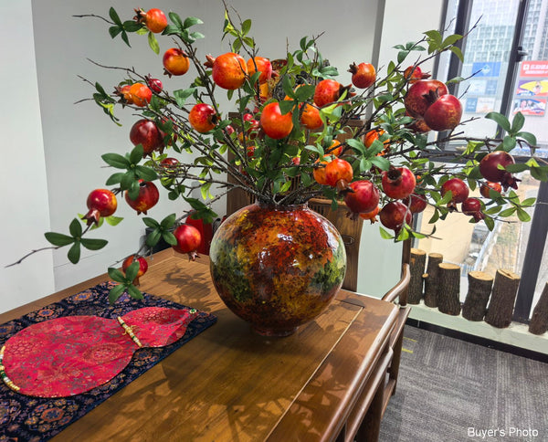 Large Pottery Flower Vases, Handmade Water Holding Flower Vases, Modern Bouquet Flower Vases, Centerpiece on Dining Table, Flower Vase on Table-artworkcanvas