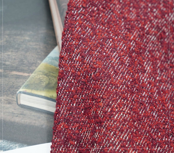 Large Abstract Throw Pillows for Couch, Contemporary Throw Pillow for Living Room, Red Modern Square Pillows, Modern Sofa Throw Pillows-artworkcanvas