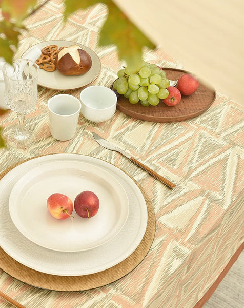 Extra Large Rectangle Tablecloth for Dining Room Table, Geometric Modern Table Covers for Kitchen, Country Farmhouse Tablecloths for Oval Table-artworkcanvas