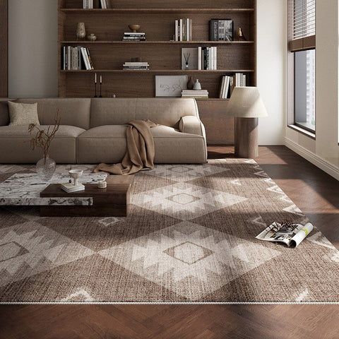 Large Modern Rugs for Living Room, Contemporary Abstract Rugs under Dining Room Table, Mid Century Modern Rugs for Bedroom-artworkcanvas