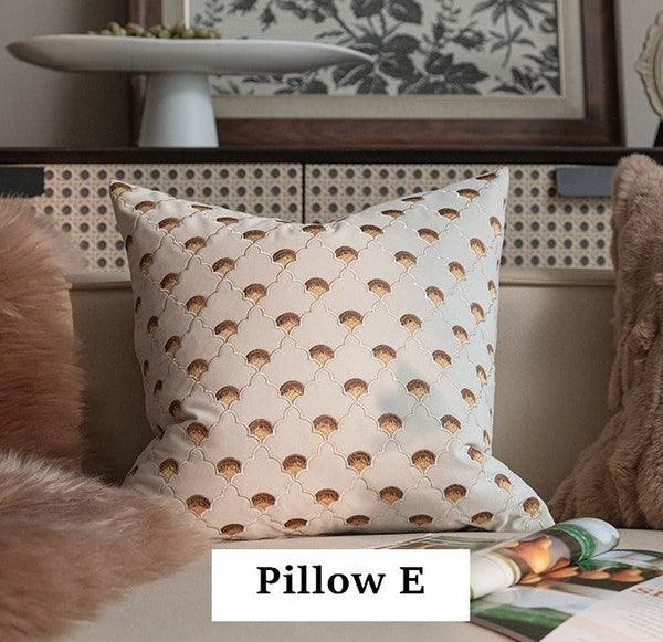 Embroidered Butterfly Pillow Covers, Modern Decorative Pillows for Bedroom, Decorative Pillow Arrangement Ideas for Couch, Large Decorative Throw Pillows for Living Room-artworkcanvas