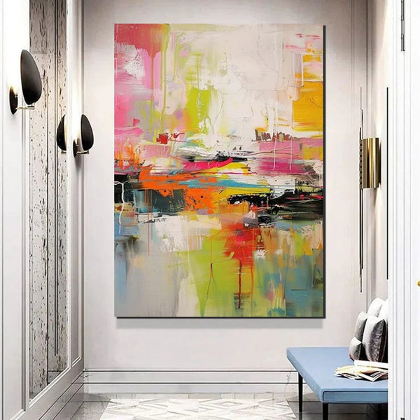 Simple Painting Ideas, Hand Painted Wall Painting, Extra Large Paintings for Living Room, Modern Abstract Art for Bedroom, Abstract Acrylic Wall Painting-artworkcanvas