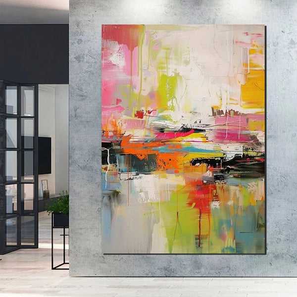 Simple Painting Ideas, Hand Painted Wall Painting, Extra Large Paintings for Living Room, Modern Abstract Art for Bedroom, Abstract Acrylic Wall Painting-artworkcanvas