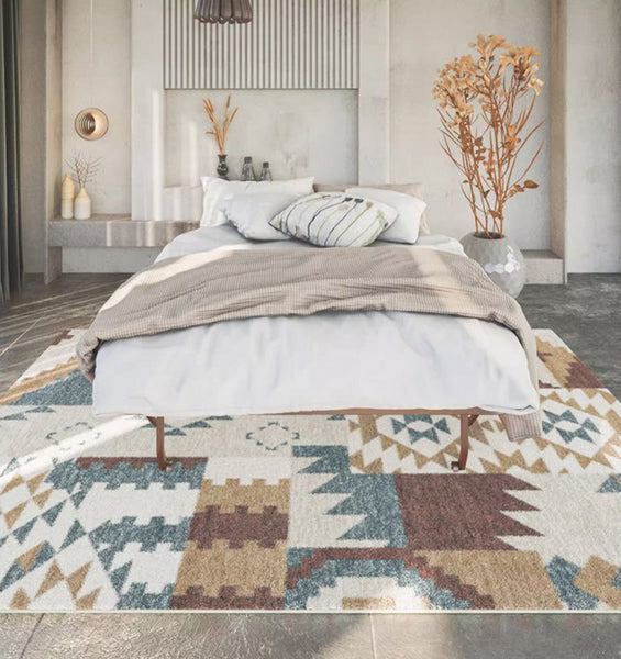 Modern Rug Placement Ideas for Living Room, Contemporary Modern Rugs for Bedroom, Geometric Modern Rugs for Sale, Abstract Rugs for Dining Room-artworkcanvas