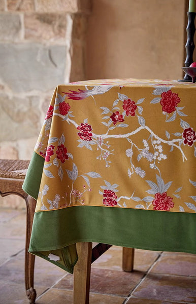 Farmhouse Table Cloth, Dining Room Flower Table Cloths, Large Square Tablecloth for Round Table, Extra Large Rectangular Table Covers for Kitchen-artworkcanvas