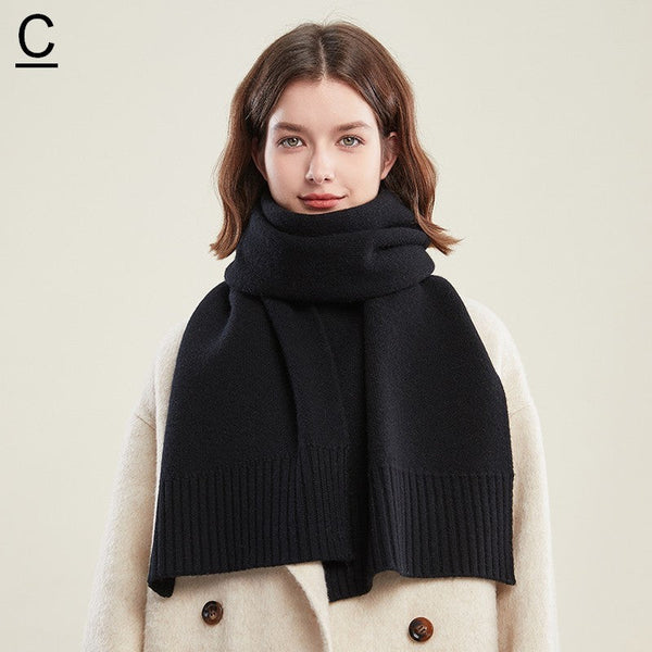 Wool Scarf for Women, Casual Scarf for Women, Fashion Designer Scarf, Cold Weather Scarf, Modern Winter Scarf, Soft Cashmere Scarf for Women-artworkcanvas