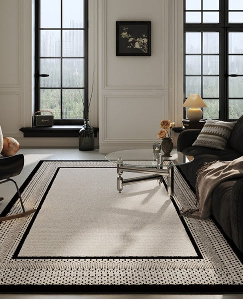 Dining Room Geometric Area Rugs, Contemporary Modern Rugs for Office, Bedroom Modern Rugs, Large Modern Rugs for Living Room-artworkcanvas