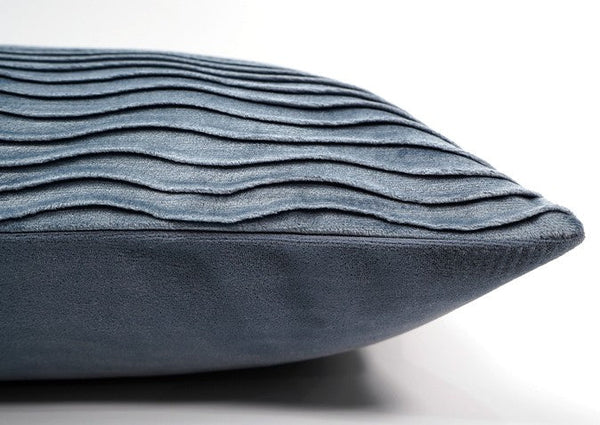 Abstract Blue Decorative Throw Pillows, Large Simple Throw Pillow for Interior Design, Geometric Contemporary Square Modern Throw Pillows for Couch-artworkcanvas