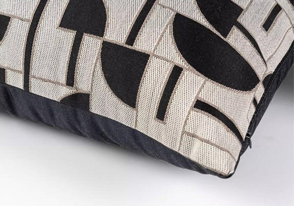 Geomeric Contemporary Pillows, Abstract Decorative Throw Pillows, Square Modern Throw Pillows for Couch, Large Simple Throw Pillow for Interior Design-artworkcanvas