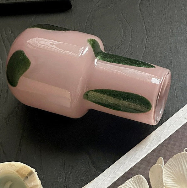 Handmade Glass Bud Vases, Flower Vases on Table, Vintage Small Glass Flower Vases, Water Holding Flower Vases-artworkcanvas