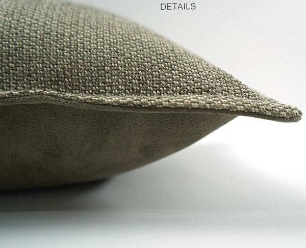 Large Green Square Modern Throw Pillows for Couch, Large Throw Pillow for Interior Design, Contemporary Modern Sofa Pillows, Simple Decorative Throw Pillows-artworkcanvas