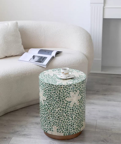 Modern Small Sofa Side Table, Unique Small End Table, Creative Coffee Table, Contemporary Round Side Table, Portable Casual Side Table-artworkcanvas