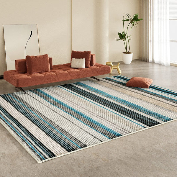 Abstract Contemporary Rugs for Bedroom, Modern Rugs for Living Room, Modern Area Rugs under Sofa, Dining Room Floor Rugs, Modern Carpets for Office-artworkcanvas