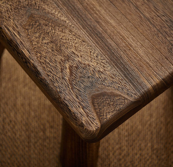 Dining Table Stool, Shoe-changing Stool, Solid Wood low Stool, Paulownia Wood Stool, Children's Wooden Stool, Sofa Stool-artworkcanvas
