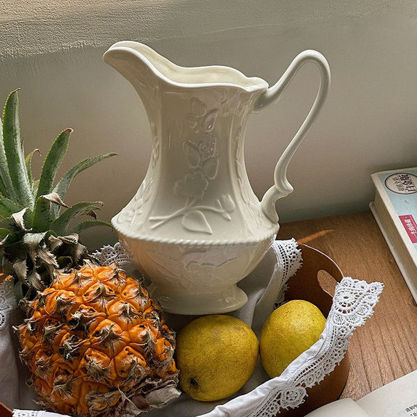 Ceramic Bud Vases, Small Flower Vases on Table, Rustic Porcelain Flower Vases, Handmade Water Holding Flower Vases-artworkcanvas