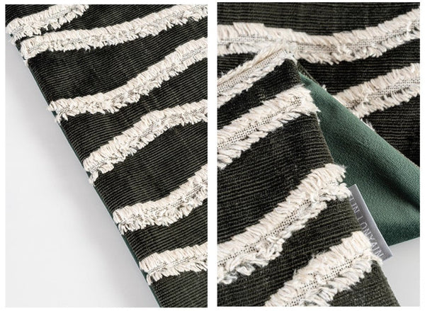 Large Simple Throw Pillow for Bedroom, Contemporary Pillows, Abstract Decorative Throw Pillows, Green Square Modern Throw Pillows for Couch-artworkcanvas