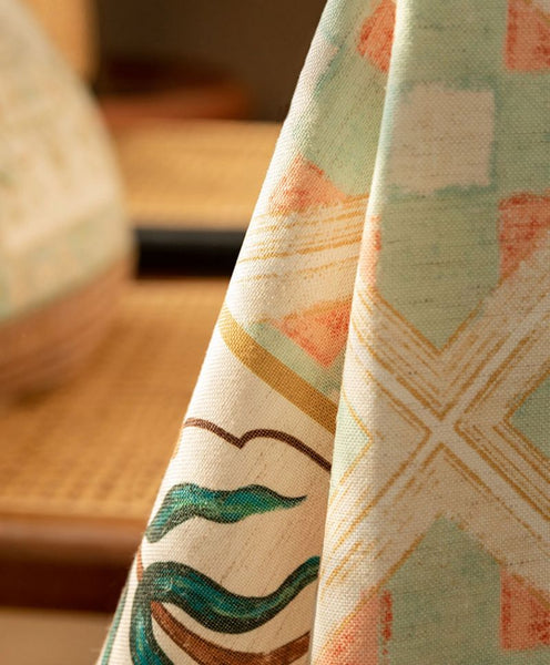 Rectangle Tablecloth for Dining Room Table, British Mid Century Fiberflax Tablecloth, Square Tablecloth for Coffee Table, Farmhouse Table Cloth, Wedding Tablecloth, Waterproof Tablecloth-artworkcanvas