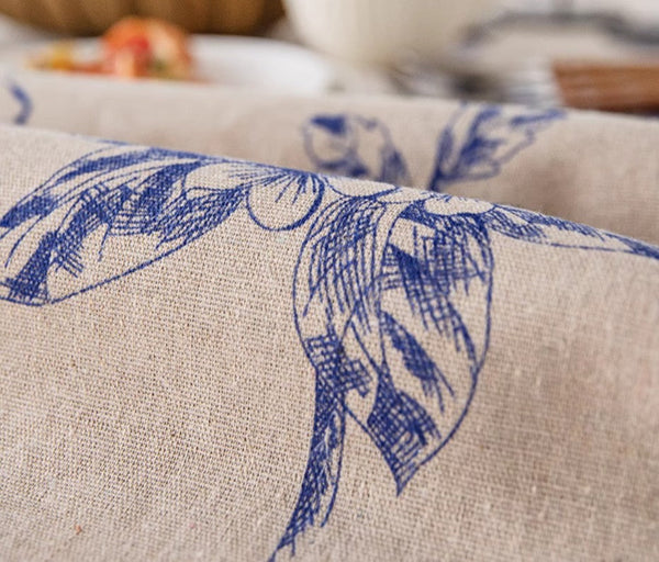 Wedding Tablecloth, Dining Room Flower Table Cloths, Large Rectangular Table Covers for Kitchen, Farmhouse Table Cloth, Square Tablecloth for Round Table-artworkcanvas