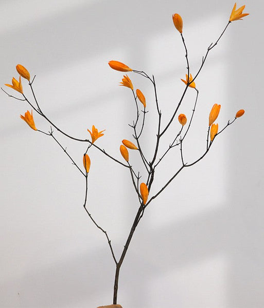 Dried Magnolia Branch, Magnolia Long Twigs, Natural Decorations, Flower Arrangement, Handmade Artificial Flower, Natural Dried Branches-artworkcanvas
