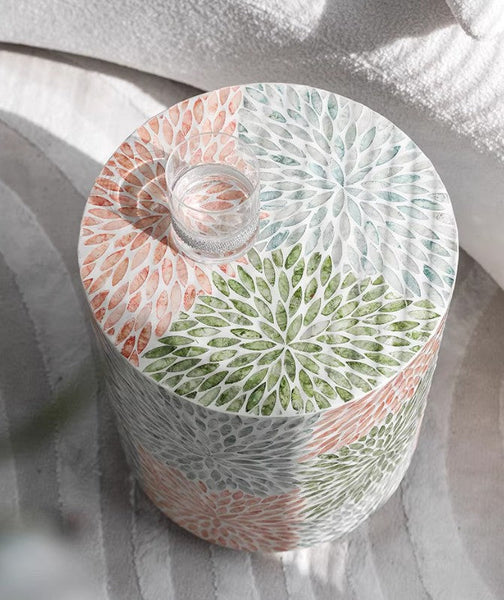 Unique Small End Table, Contemporary Small Sofa Side Table, Portable Casual Side Table, Creative Coffee Table, Shell Small Side Table-artworkcanvas