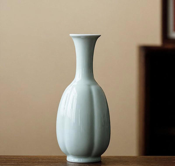 Ceramic Bud Vases, Handmade Water Holding Flower Vase, Small Flower Vases on Table, Rustic Porcelain Flower Vases-artworkcanvas