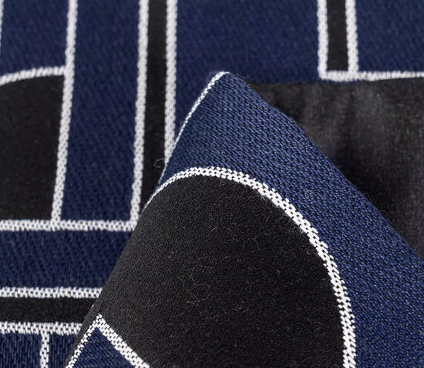 Abstract Decorative Throw Pillows, Geomeric Contemporary Pillows, Blue Square Modern Throw Pillows for Couch, Large Simple Throw Pillow for Interior Design-artworkcanvas