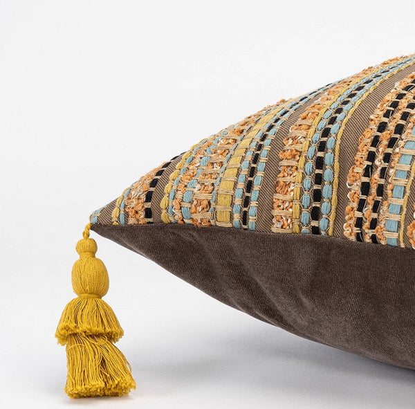 Contemporary Modern Sofa Pillows, Luxury Modern Pillows for Couch, Decorative Throw Pillows for Bedroom, Large Modern Pillow for Living Room-artworkcanvas