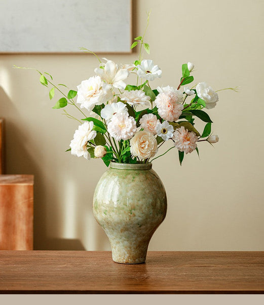 Centerpiece Ceramic Bud Vases, Porcelain Flower Vases, Flower Vases on Table, Handmade Water Holding Flower Vase-artworkcanvas