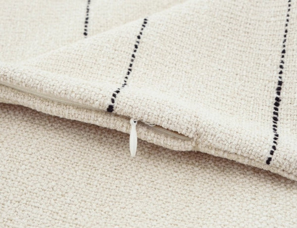 Large Modern Sofa Cushion, Beige Decorative Pillow Covers, Simple Decorative Throw Pillows for Living Room, Contemporary Modern Pillows for Couch-artworkcanvas