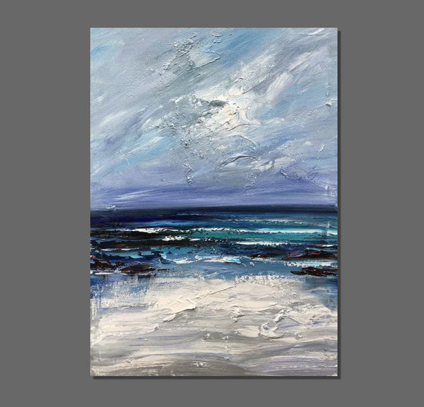 Extra Large Abstract Paintings on Canvas, Abstract Landscape Paintings for Bedroom, Hand Painted Abstract Painting, Bedroom Wall Art Ideas-artworkcanvas
