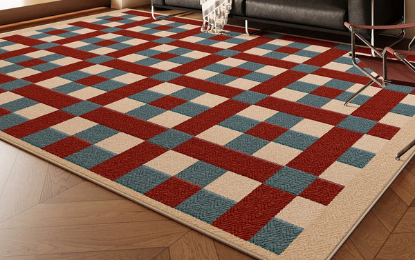 Mid Century Modern Rugs for Living Room, Large Modern Rugs for Bedroom, Contemporary Modern Carpets for Dining Room