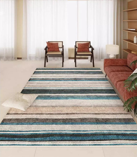 Abstract Contemporary Rugs for Bedroom, Modern Rugs for Living Room, Modern Area Rugs under Sofa, Dining Room Floor Rugs, Modern Carpets for Office-artworkcanvas