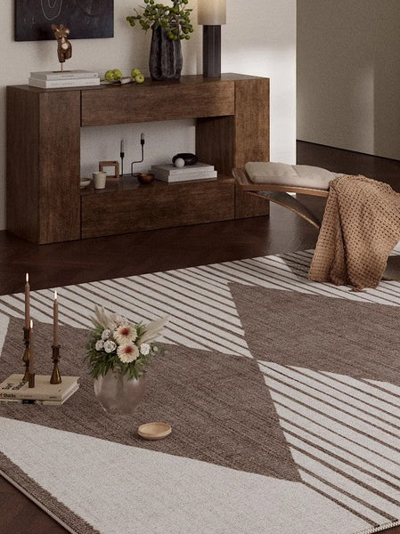 Contemporary Modern Rugs for Dining Room, Geometric Modern Rug Placement Ideas for Bedroom, Mid Century Modern Rugs for Living Room-artworkcanvas