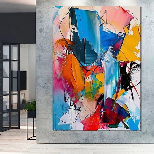 Acrylic Painting for Living Room, Hand Painted Acrylic Painting, Extra Large Wall Art Painting, Modern Contemporary Abstract Artwork, Buy Paintings Online-artworkcanvas