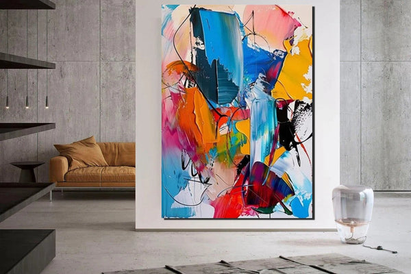 Acrylic Painting for Living Room, Hand Painted Acrylic Painting, Extra Large Wall Art Painting, Modern Contemporary Abstract Artwork, Buy Paintings Online-artworkcanvas