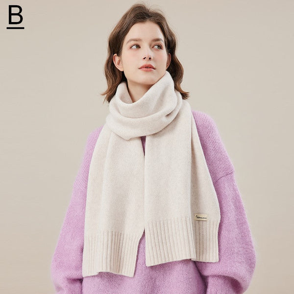 Wool Scarf for Women, Casual Scarf for Women, Fashion Designer Scarf, Cold Weather Scarf, Modern Winter Scarf, Soft Cashmere Scarf for Women-artworkcanvas