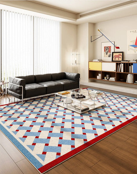 Modern Living Room Rug Ideas, Mid Century Modern Rugs, Contemporary Abstract Rugs for Dining Room, Geometric Contemporary Rugs