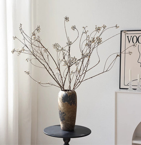 Dried Chinese Tallow Tree Twigs, Natural Decorations, 30 Inch Dried Long Twigs, Flower Arrangement, Handmade Artificial Flower, Natural Dried Branches-artworkcanvas