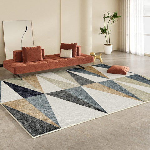 Large Modern Rugs for Bedroom, Modern Rugs for Dining Room, Simple Large Modern Rugs for Living Room, Abstract Geometric Modern Rugs-artworkcanvas