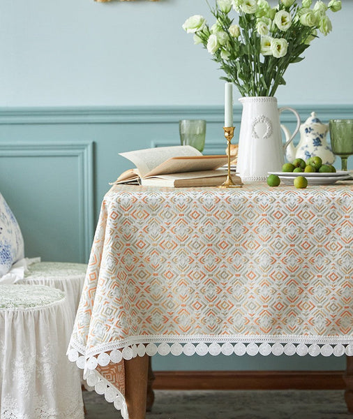 Modern Tablecloth for Home Decoration, Large Square Tablecloth for Round Table, Extra Large Rectangle Tablecloth for Dining Room Table-artworkcanvas